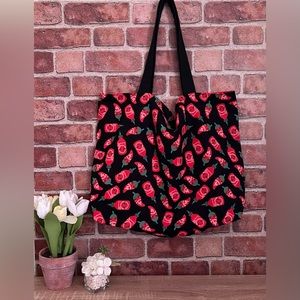 Handmade LARGE Sriracha Tote